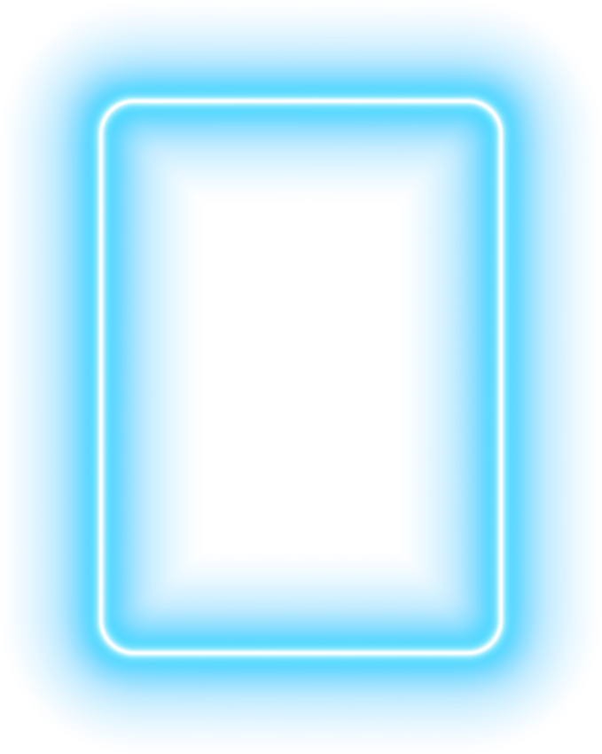 Neon Frame Blue